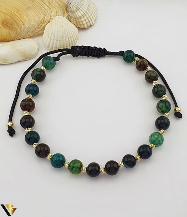 Bratara Snur textil, Aur 14k [1]