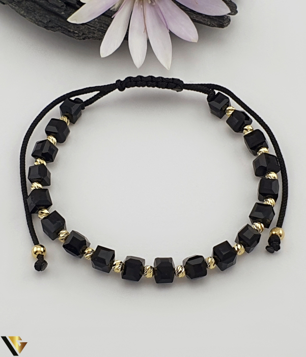 Bratara Snur textil, Aur 14k [1]