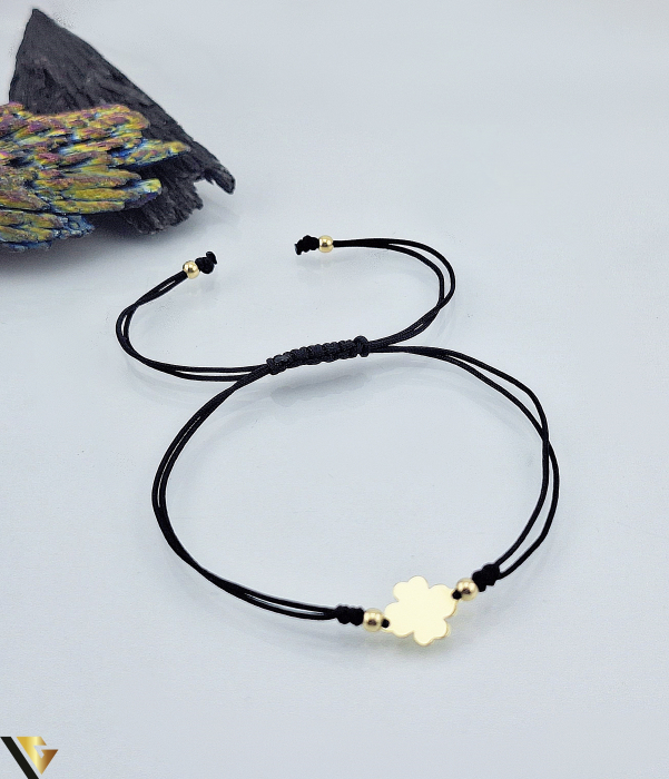 Bratara Snur textil, Aur 14k [1]
