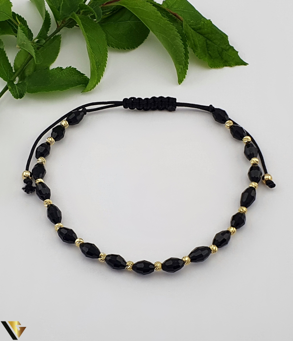 Bratara Snur textil, Aur 14k [1]