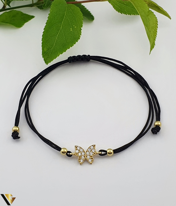 Bratara Snur textil, Aur 14k [1]