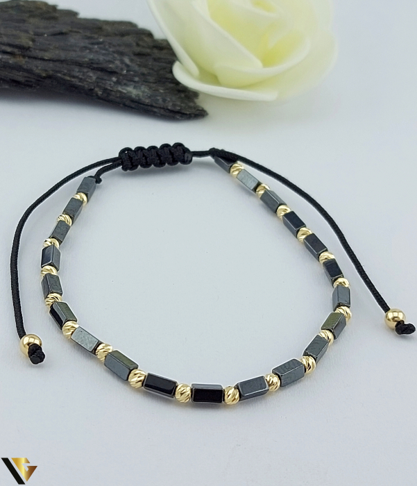 Bratara Snur textil, Aur 14k [1]