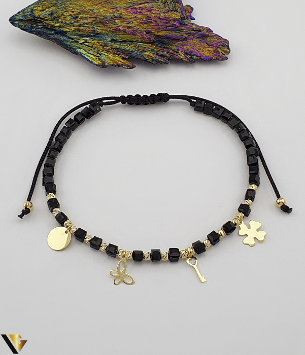 Bratara Snur textil, Aur 14k [1]