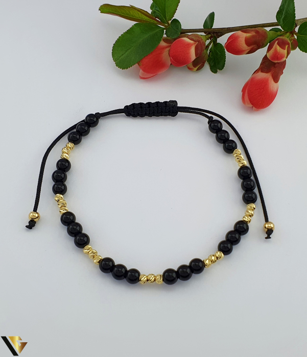 Bratara Snur textil, Aur 14k [1]