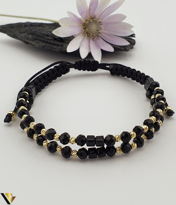 Bratara Snur textil, Aur 14k [1]