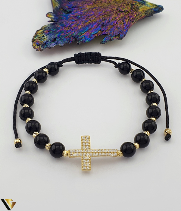 Bratara Snur textil, Aur 14k [1]
