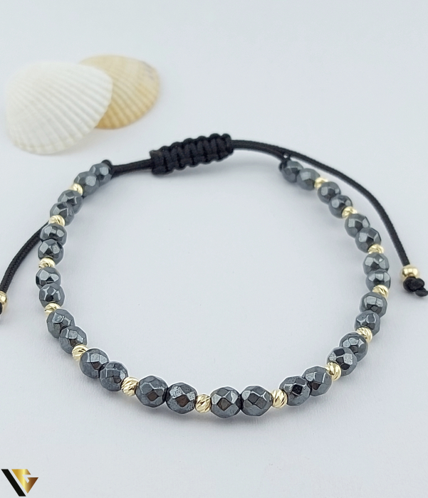 Bratara Snur textil, Aur 14k [1]