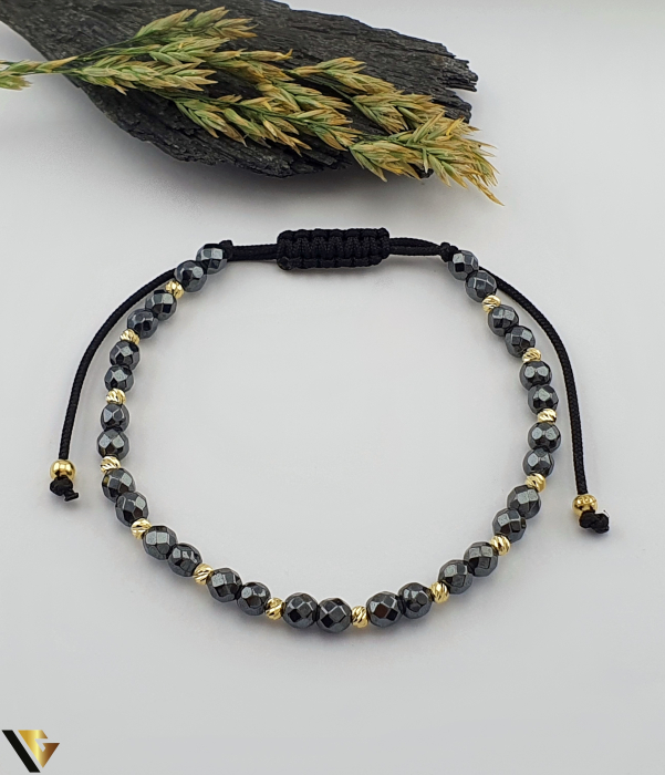 Bratara Snur textil, Aur 14k [1]