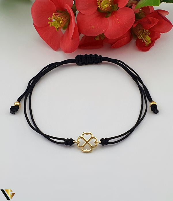 Bratara Snur textil, Aur 14k [1]