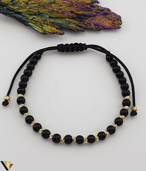 Bratara Snur textil, Aur 14k [1]