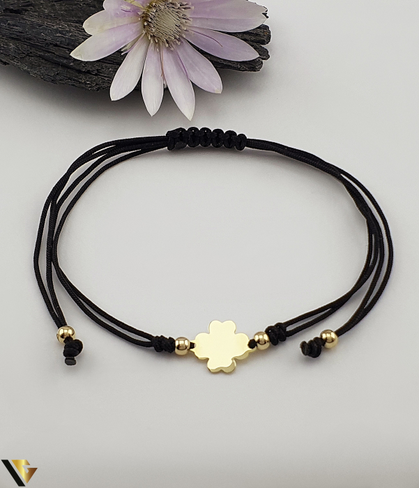 Bratara Snur textil, Aur 14k [1]