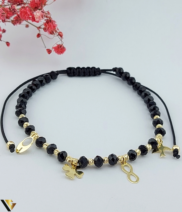 Bratara Snur textil, Aur 14k [1]