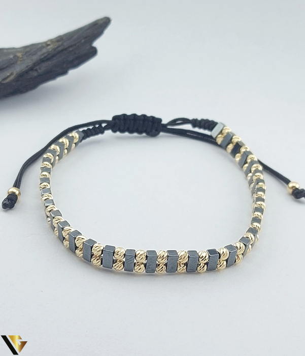 Bratara Snur textil, Aur 14k [1]