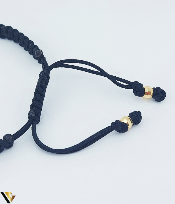 Bratara Snur Textil,Pisica,  Aur 14k [2]