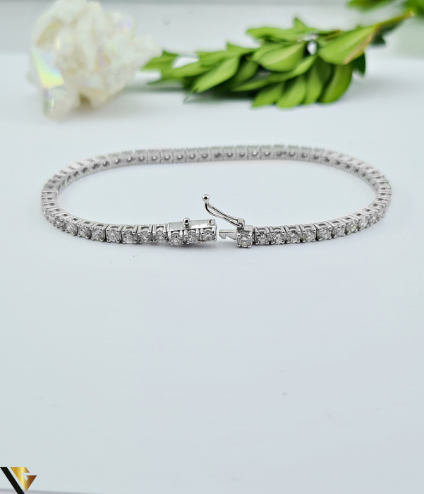 Bratara Tennis Aur Alb 14K, Diamante  4.35 ct [2]