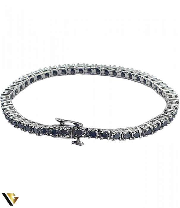Bratara Tennis Aur Alb 18k, Diamante negre aprox. 2.35 ct in total [4]
