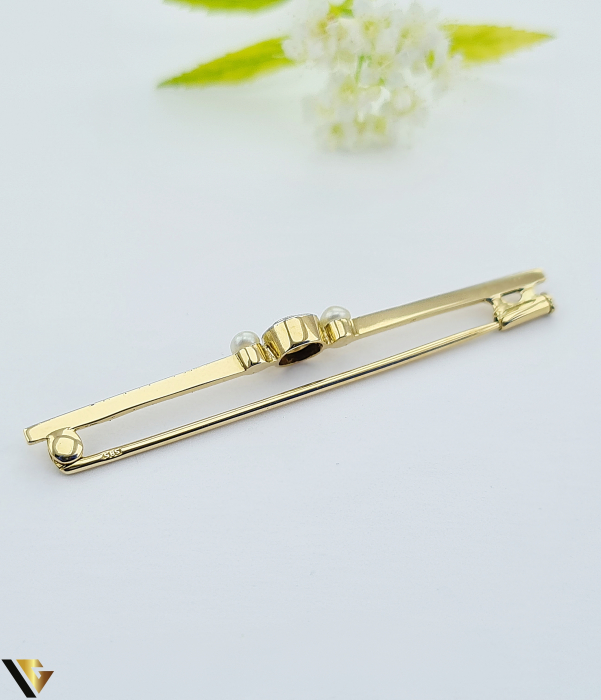 Brosa Aur 14k, Diamant 0.09 ct [3]