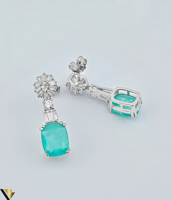 Cercei Argint 925, Paraiba, 4.37 grame [3]