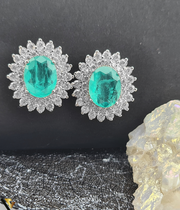 Cercei Argint 925, Paraiba si Zirconiu [2]