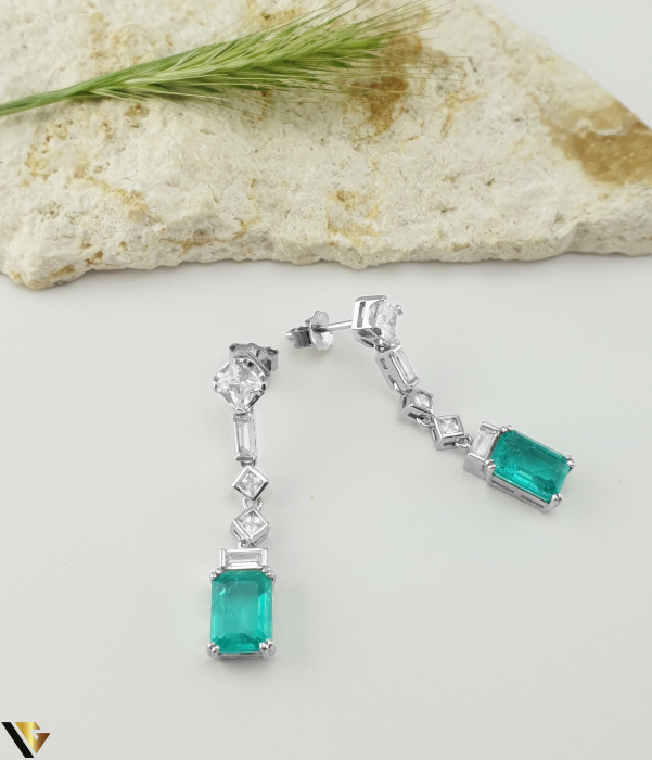 Cercei Argint 925, Paraiba, Zirconiu [1]