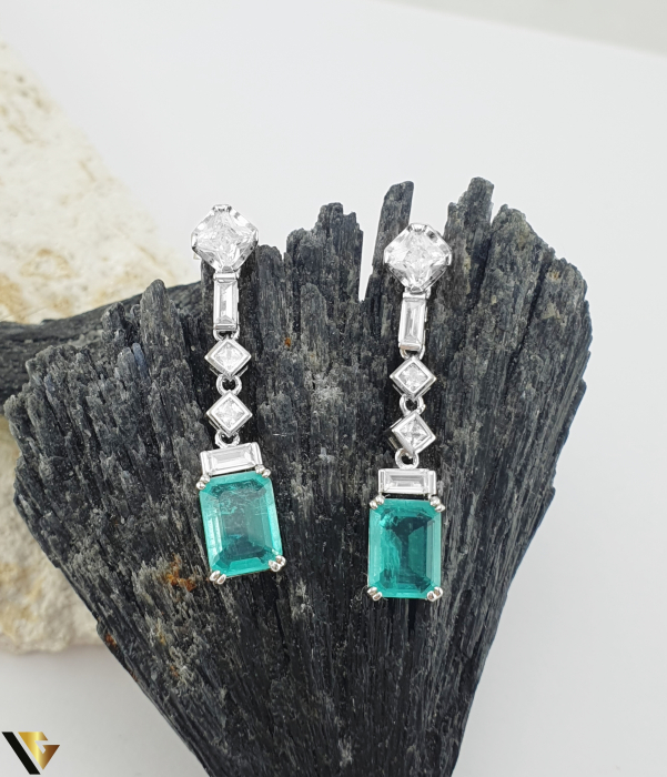 Cercei Argint 925, Paraiba, Zirconiu [2]