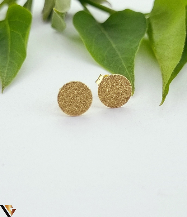Cercei aur 14k Greutate: 0.80 grame Dimensiune: 6.70 mm / 6.70  mm Marcaj / titlu: 585 Locatie: HARLAU Tel: 0723353111 [3]