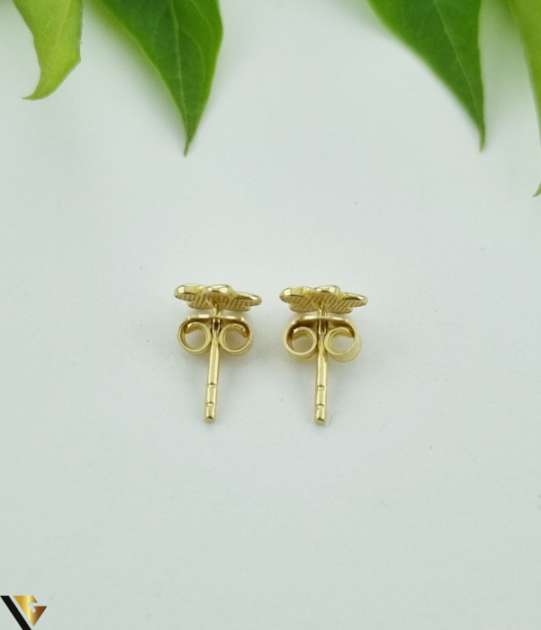 Cercei aur 14k Greutate: 1.08 grame Dimensiune: 7 mm / 7  mm Marcaj / titlu: 585 Locatie: HARLAU Tel: 0723353111 [2]