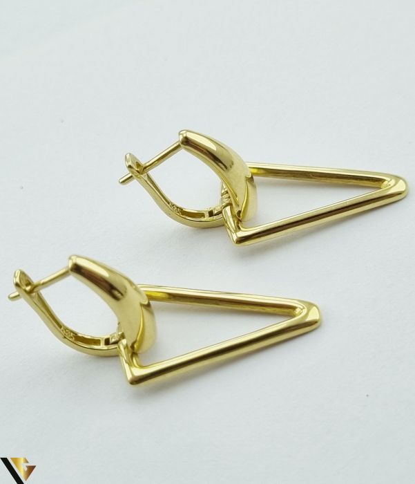 Cercei din aur  14k, 585 4.84 grame Lungimea cerceilor  35mm Latimea cerceilor   14mm Produs NOU Marcaj cu titlul 585 Locatia HARLAU [2]