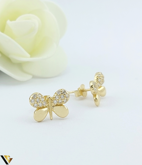Cercei Aur 14K, Cristale de zirconiu [2]