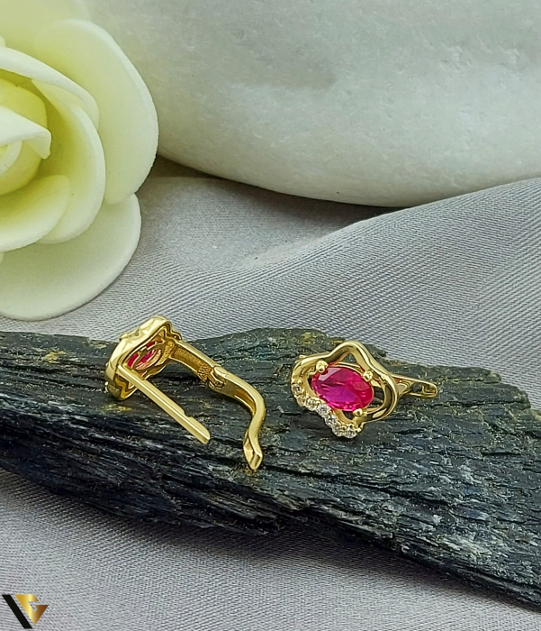 Cercei Aur 14K, Rubine [2]