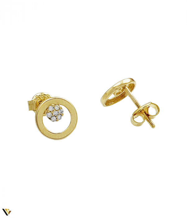 Cercei Aur 14K  Gramaj : 1.15 grame  Zirconiu transparent  Latime si Lungime : 8.00 mm / 12.00 mm Produs Nou Marcaj cu titlul "585" Locatie Bacau Calea Marasesti Contact 0756943079 [2]