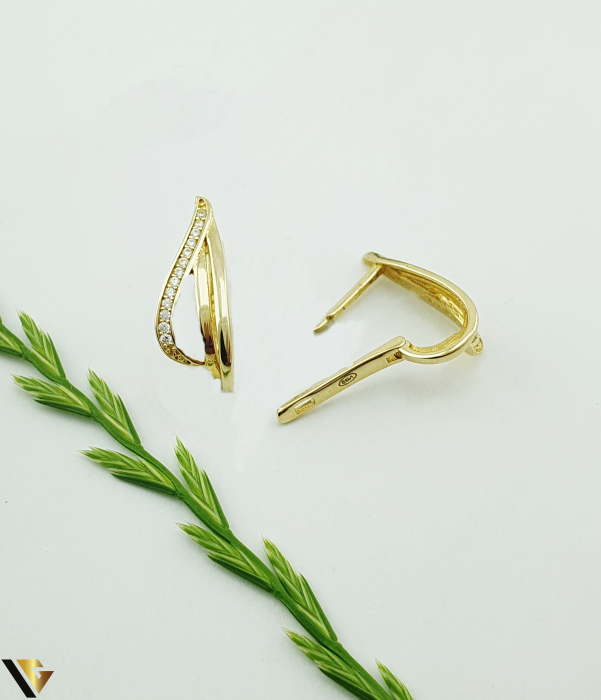 Cercei Aur 14K, Cristale de  Zirconiu [2]