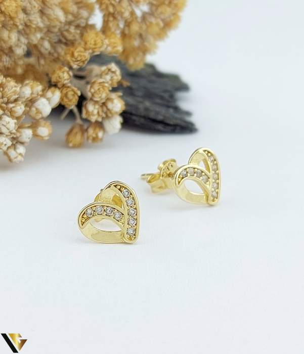 Cercei Aur 14K, Cristale de zirconiu [1]