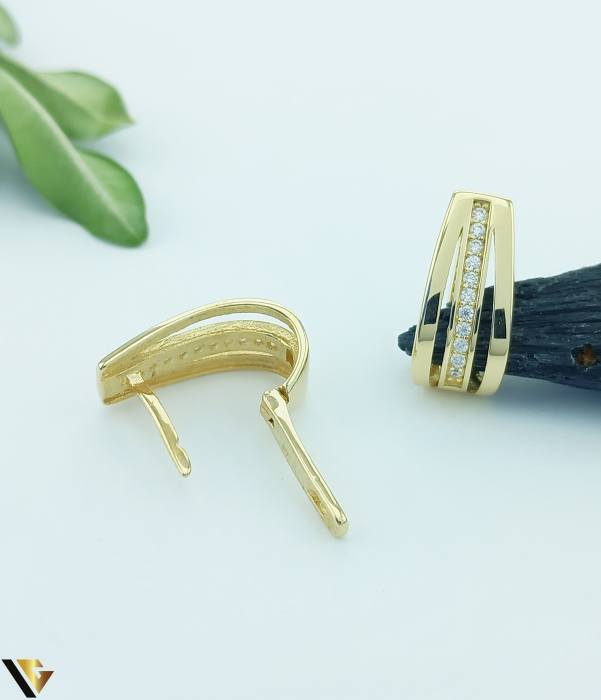 Cercei Aur 14k, Cubic Zirconia [2]