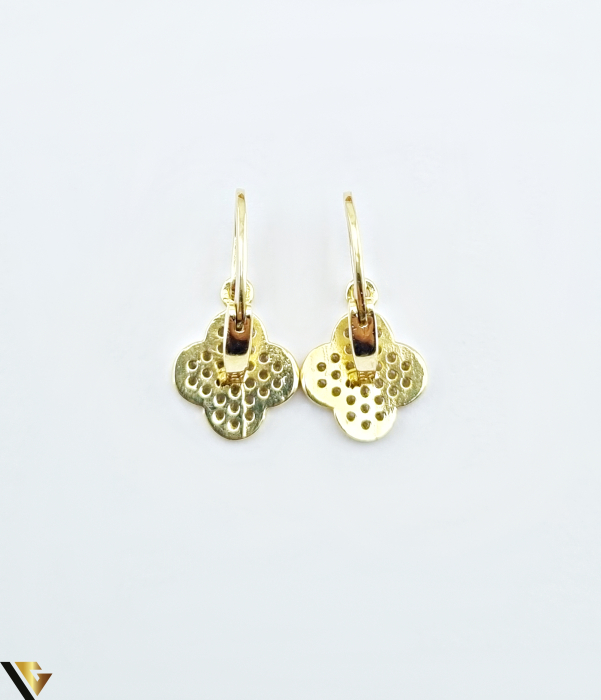 Cercei aur 14k Greutate: 1.99 grame Dimensiune: 16.00 mm / 9.43 mm Marcaj / titlu: 585 Locatie: HARLAU Tel: 0723353111 [3]