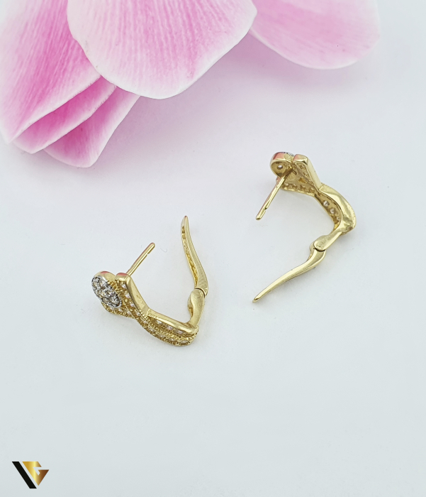 Cercei Aur 14k, Cubic zirconia [2]