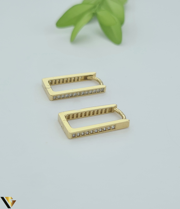 Cercei Aur 14k, Cubic Zirconia [2]