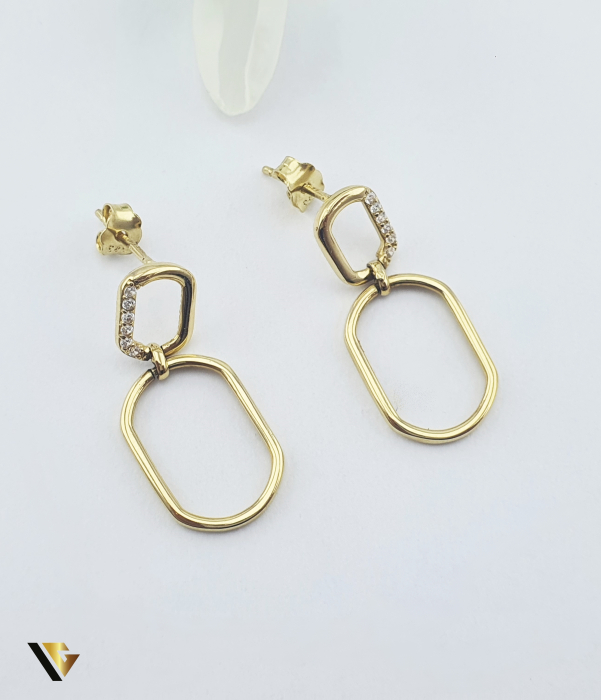 Cercei Aur 14k, Cubic zirconia [2]