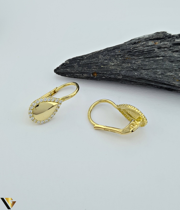 Cercei Aur 14k, Cubic Zirconia [2]
