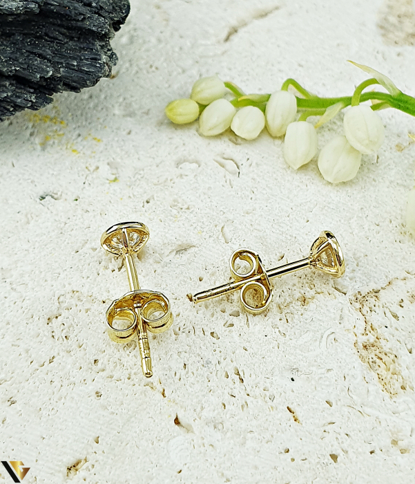 Cercei Aur 14k, Diamante 0.24 ct in total nou [2]