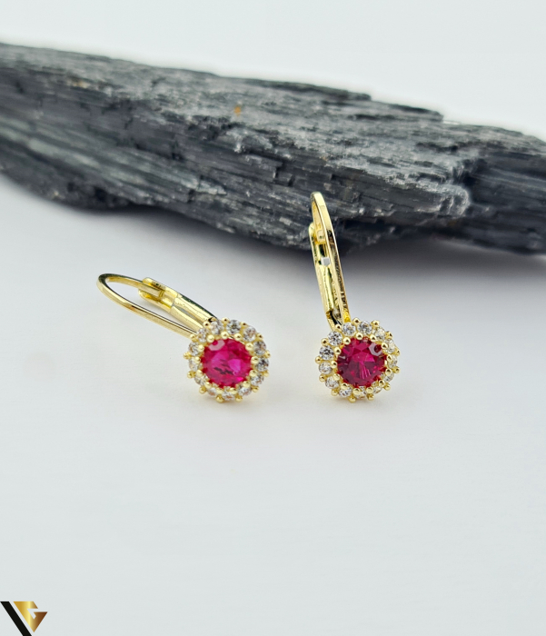Cercei Aur 14k ,Rubine [2]