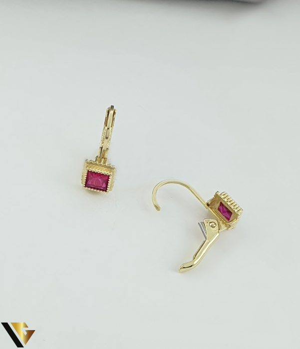 Cercei Aur 14K, Rubine [2]