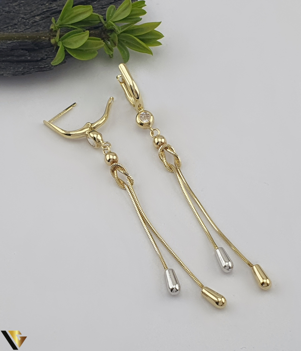 Cercei cu lant, Aur 14k [2]