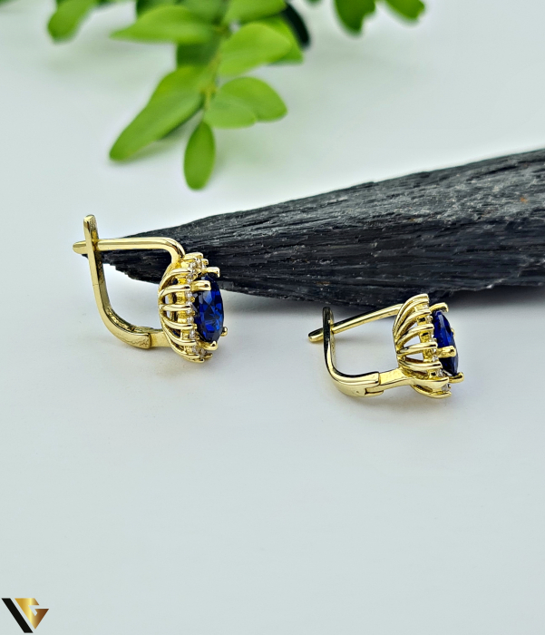 Cercei Aur 14k ,Spinele si Zirconiu [2]