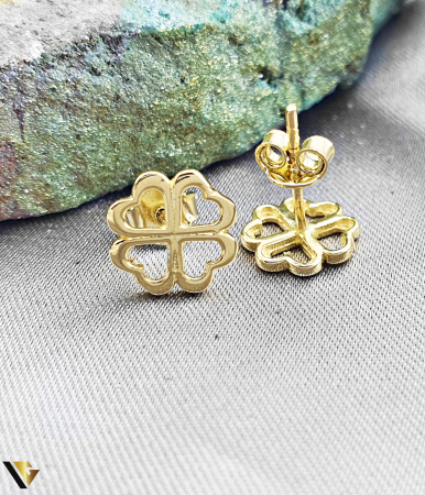 Cercei Aur 14k, Trifoi [2]