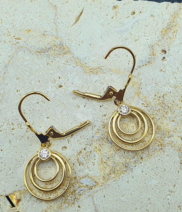 Cercei Aur 14k, Zirconiu [3]
