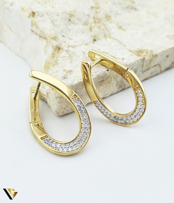 Cercei Aur 14k, Zirconiu [1]