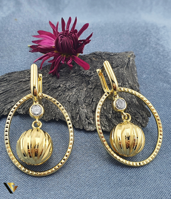 Cercei Aur 14k, Zirconiu [1]