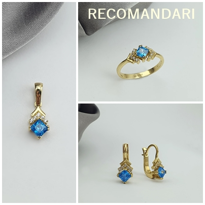 Cercei Aur 14K, Zirconiu [3]