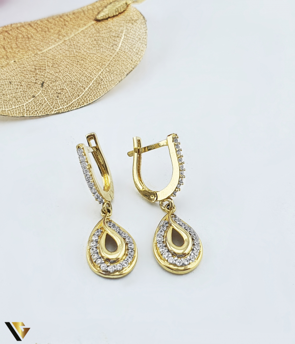 Cercei Aur 14k, Zirconiu [1]